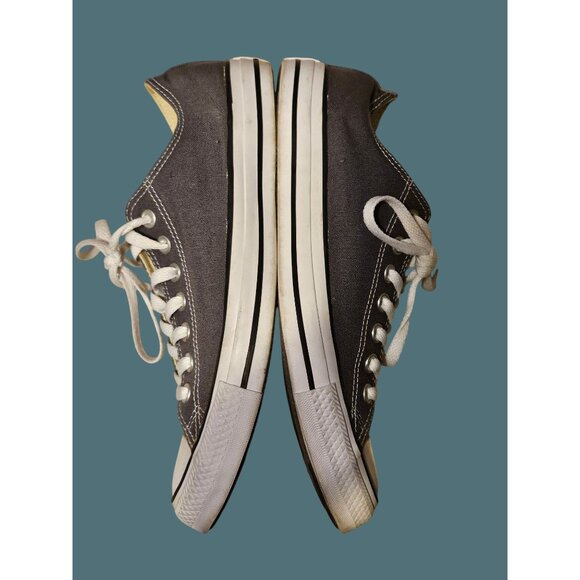 Converse All Star Gray Textile Unisex Sneakers Size Women 10.5 Men 8.5 - Picture 4 of 12